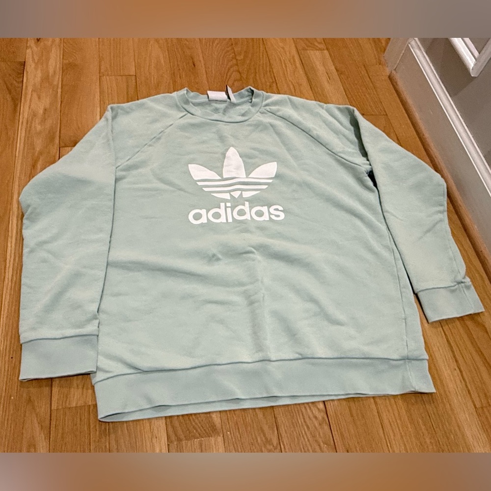 Adidas Women's Mint Green Sweatshirt